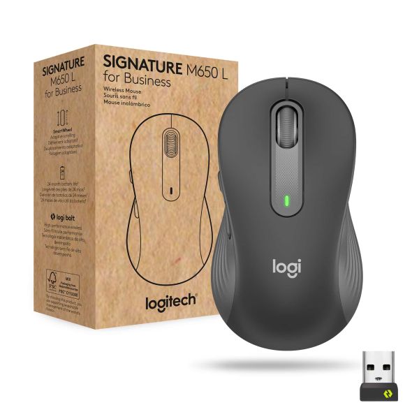 Logitech Signature M650 for Business muis Rechtshandig RF-draadloos + Bluetooth Optisch 4000 DPI (910-006274)