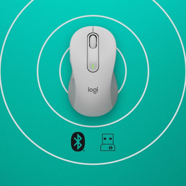 Logitech Signature M650 for Business muis Kantoor Rechtshandig RF-draadloos + Bluetooth Optisch 4000 DPI (910-006349)