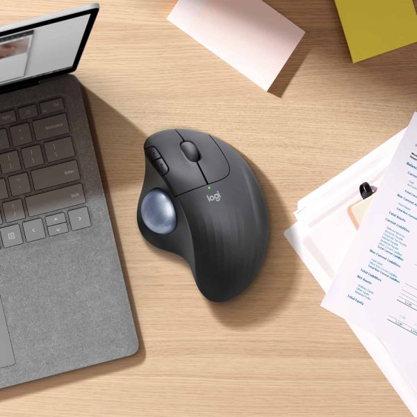 Logitech ERGO M575 for Business muis Rechtshandig RF-draadloos + Bluetooth Trackball 2000 DPI (910-006438)