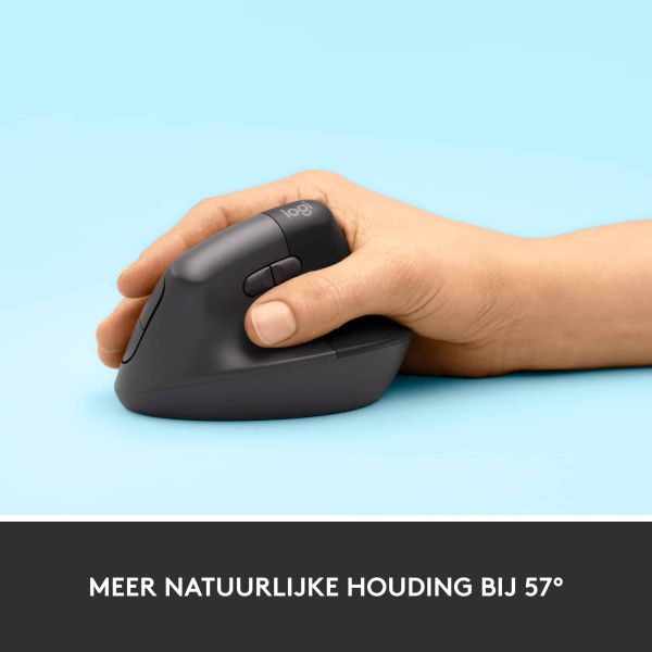 Logitech Lift muis Rechtshandig RF-draadloos + Bluetooth Optisch 4000 DPI (910-006473)