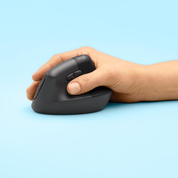 Logitech Lift muis Rechtshandig RF-draadloos + Bluetooth Optisch 4000 DPI (910-006473)