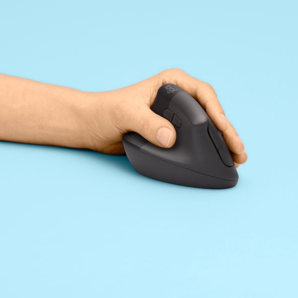 Logitech Lift muis Kantoor Linkshandig RF-draadloos + Bluetooth Optisch 4000 DPI (910-006474)