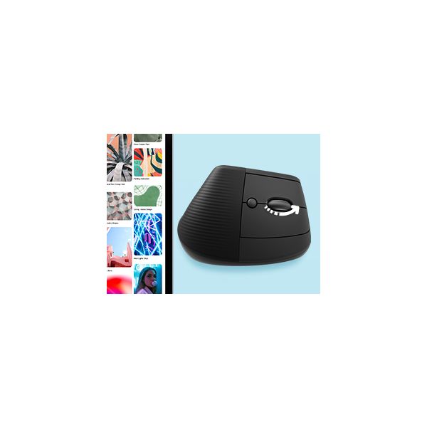 Logitech Lift muis Kantoor Linkshandig RF-draadloos + Bluetooth Optisch 4000 DPI (910-006474)