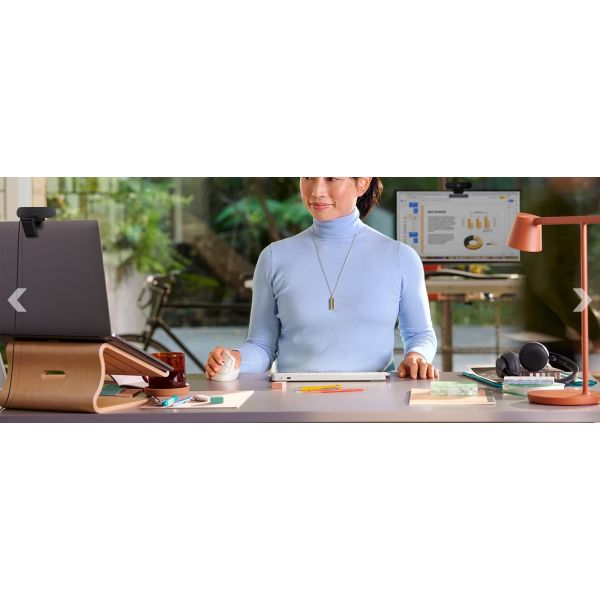 Logitech Lift muis Kantoor Linkshandig RF-draadloos + Bluetooth Optisch 4000 DPI (910-006474)