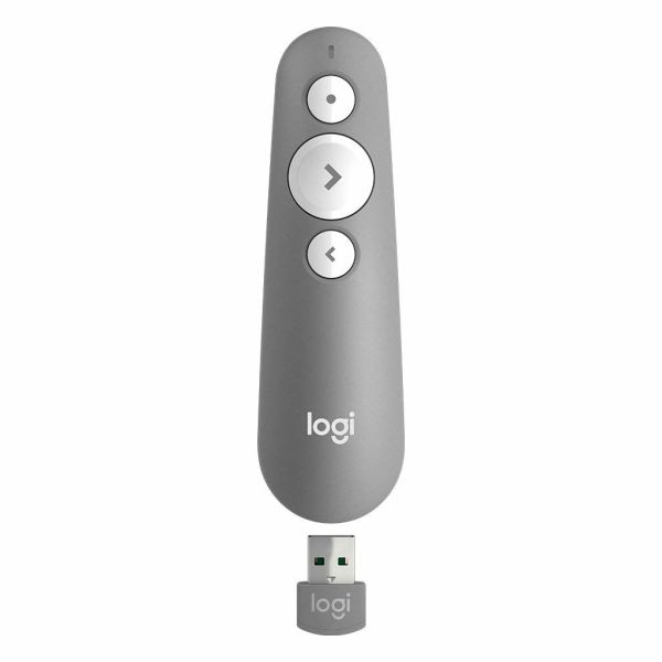 Logitech R500 Draadloze presenter Bluetooth/RF Grijs (910-006520)