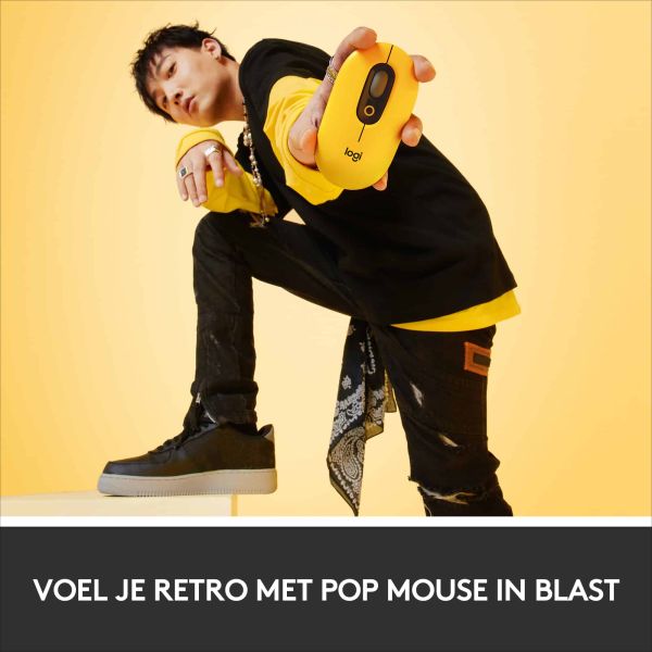 Logitech POP Mouse muis Ambidextrous RF-draadloos + Bluetooth Optisch 4000 DPI (910-006546)