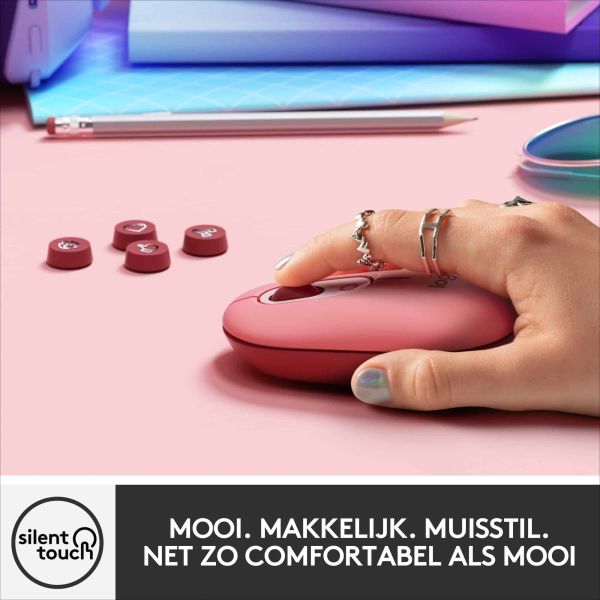 Logitech POP Mouse muis Ambidextrous RF-draadloos + Bluetooth Optisch 4000 DPI (910-006548)