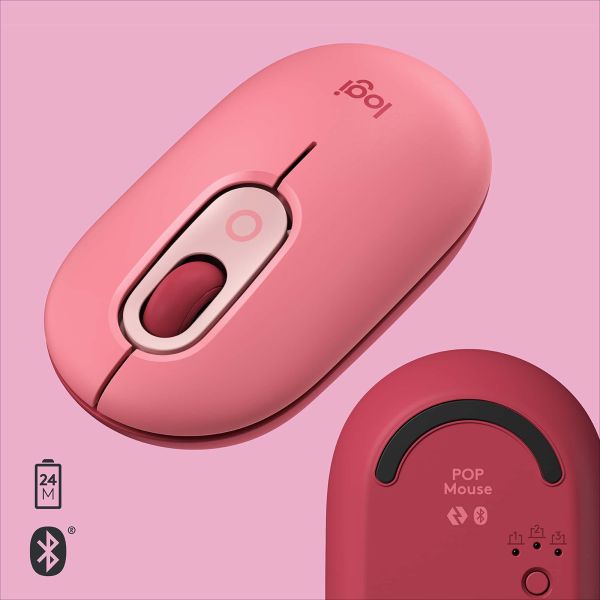 Logitech POP Mouse muis Ambidextrous RF-draadloos + Bluetooth Optisch 4000 DPI (910-006548)