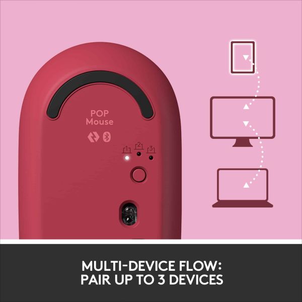 Logitech POP Mouse muis Ambidextrous RF-draadloos + Bluetooth Optisch 4000 DPI (910-006548)