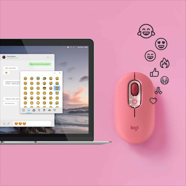 Logitech POP Mouse muis Ambidextrous RF-draadloos + Bluetooth Optisch 4000 DPI (910-006548)