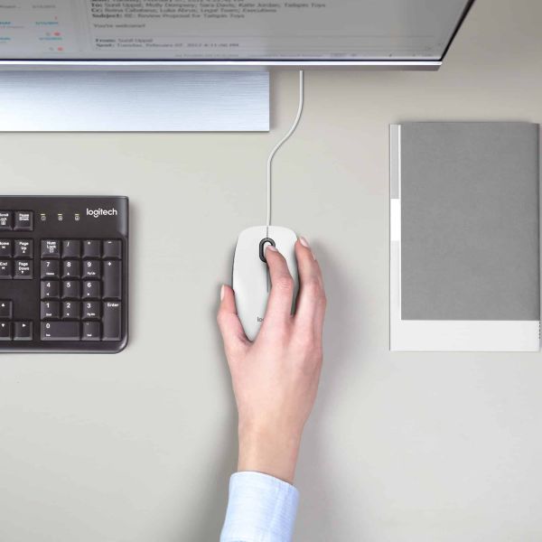 Logitech M100 muis Ambidextrous USB Type-A Optisch 1000 DPI (910-006764)