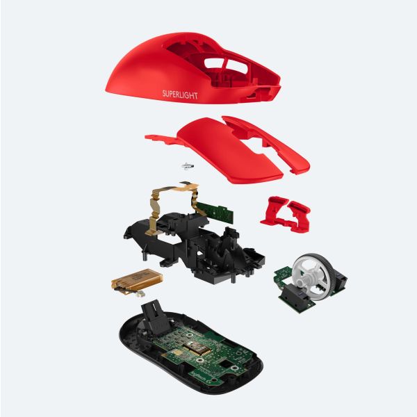 Logitech G Pro X Superlight muis Rechtshandig RF Draadloos Optisch 25600 DPI (910-006785)