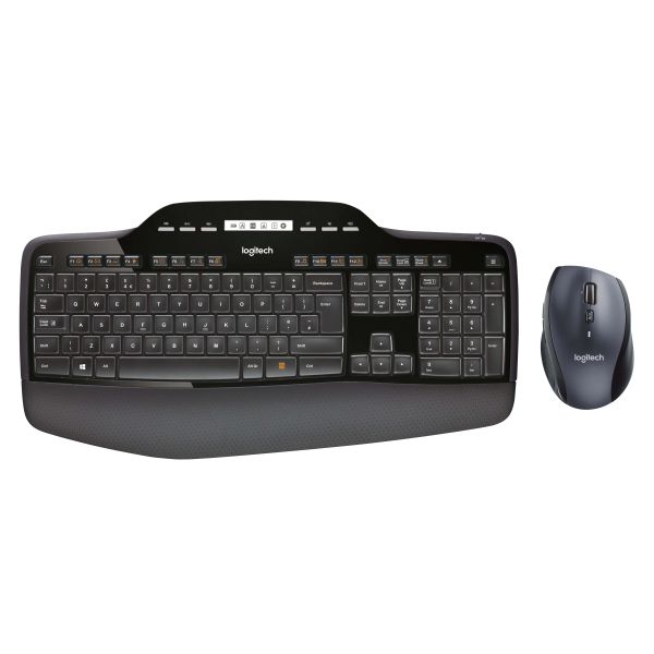 Logitech MK710 Performance toetsenbord Inclusief muis RF Draadloos QWERTY Scandinavisch Zwart (920-002443)