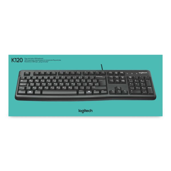 Logitech Keyboard K120 for Business toetsenbord USB QWERTY US International Zwart (920-002479)