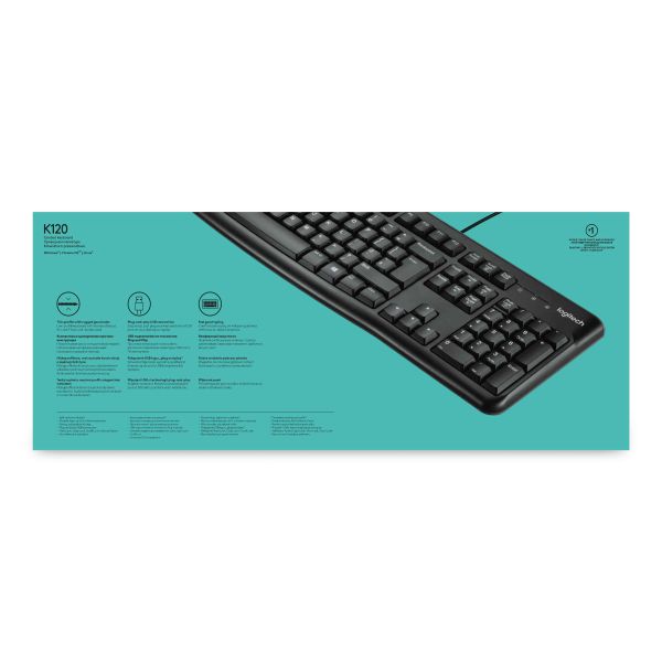 Logitech Keyboard K120 for Business toetsenbord USB QWERTY US International Zwart (920-002479)
