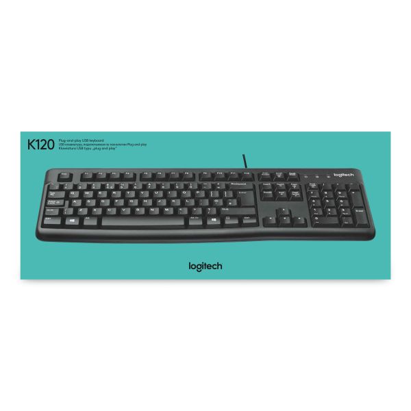Logitech Keyboard K120 for Business toetsenbord USB QWERTY US International Zwart (920-002479)
