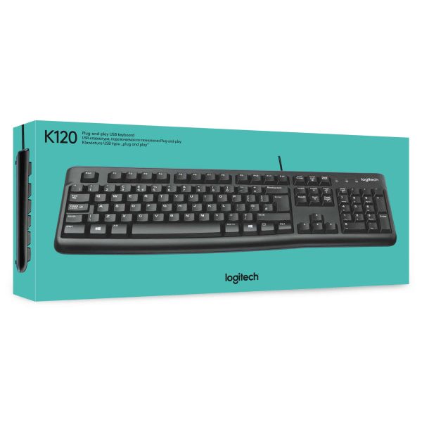 Logitech Keyboard K120 for Business toetsenbord USB QWERTY US International Zwart (920-002479)