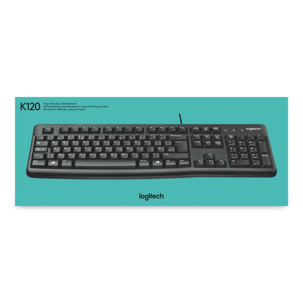 Logitech Keyboard K120 Comfortabel en stil typen (920-002482)