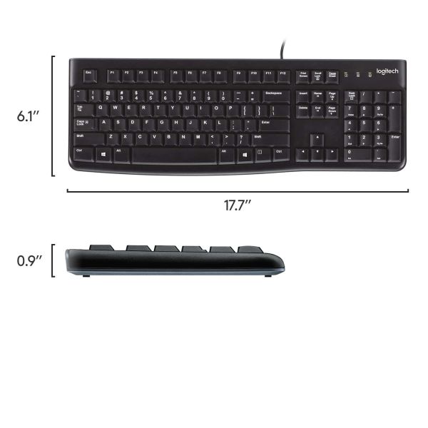 Logitech Keyboard K120 Comfortabel en stil typen (920-002482)