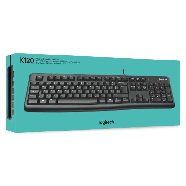 Logitech Keyboard K120 Comfortabel en stil typen (920-002482)