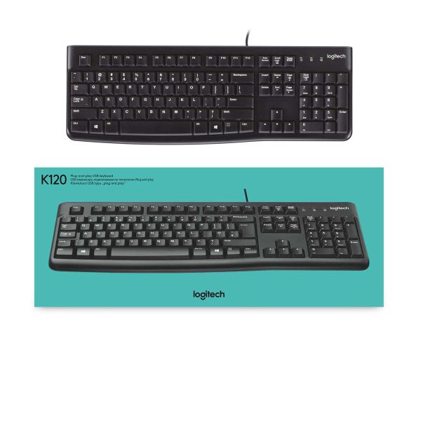 Logitech Keyboard K120 Comfortabel en stil typen (920-002482)