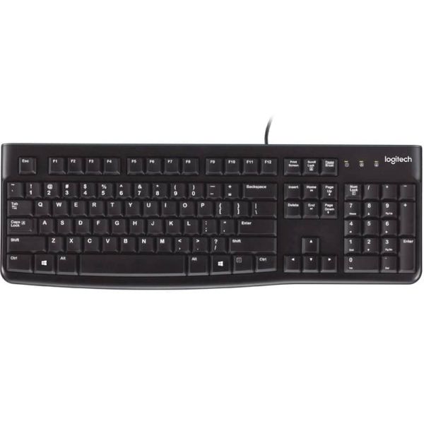 Logitech K120 Corded Keyboard toetsenbord USB QWERTY Engels Zwart (920-002501)