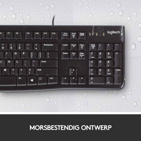 Logitech K120 Corded Keyboard toetsenbord USB QWERTY Engels Zwart (920-002508)