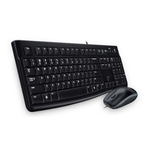 Logitech Desktop MK120 toetsenbord Inclusief muis USB Bulgaars Zwart (920-002535)