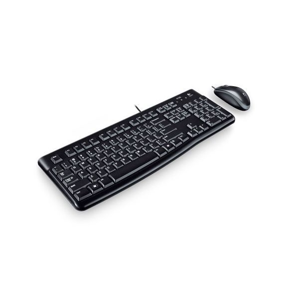 Logitech Desktop MK120 toetsenbord Inclusief muis USB Grieks Zwart (920-002541)