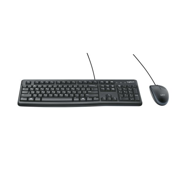 Logitech Desktop MK120 toetsenbord Inclusief muis USB QWERTY UK International Zwart (920-002562)
