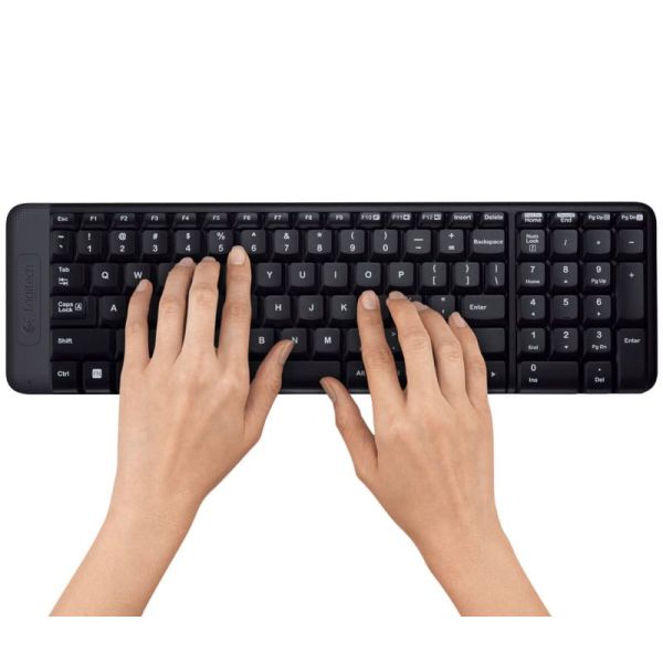 Logitech Wireless Combo MK220 toetsenbord Inclusief muis RF Draadloos QWERTY Engels Zwart (920-003168)
