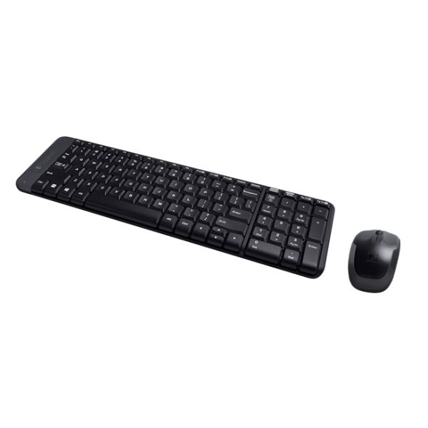 Logitech Wireless Combo MK220 toetsenbord Inclusief muis RF Draadloos QWERTY Engels Zwart (920-003168)