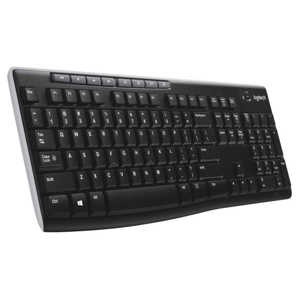 Logitech Wireless Keyboard K270 toetsenbord RF Draadloos QWERTY Engels Zwart (920-003736)