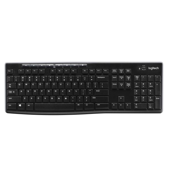Logitech Wireless Keyboard K270 toetsenbord RF Draadloos QWERTY Engels Zwart (920-003736)