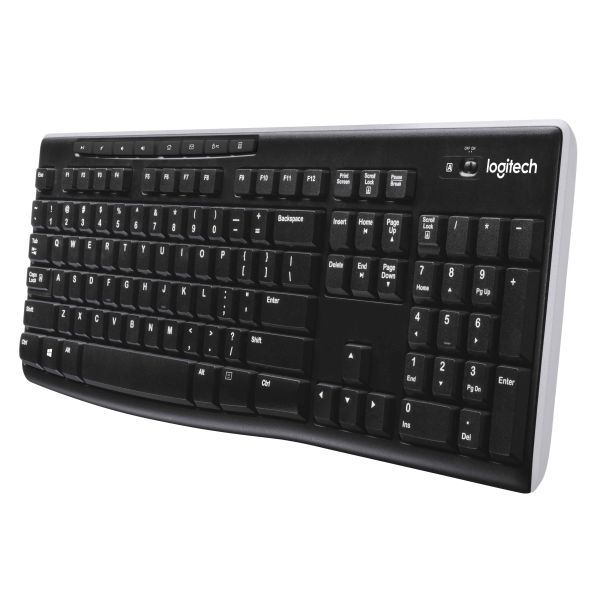 Logitech Wireless Keyboard K270 toetsenbord RF Draadloos QWERTY Engels Zwart (920-003736)
