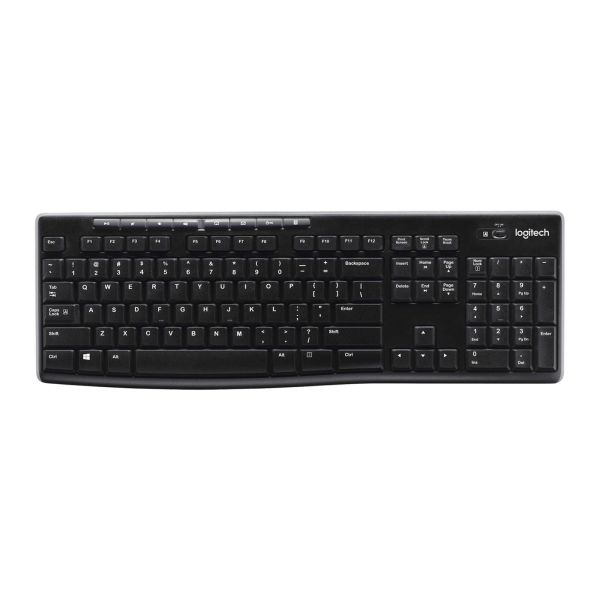 Logitech Wireless Keyboard K270 toetsenbord RF Draadloos QWERTY Engels Zwart (920-003745)