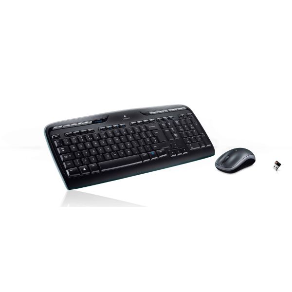 Logitech Wireless Combo MK330 toetsenbord Inclusief muis USB QWERTY US International Zwart (920-003989)