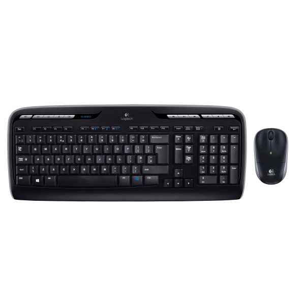 Logitech Wireless Combo MK330 toetsenbord Inclusief muis USB QWERTY US International Zwart (920-003989)