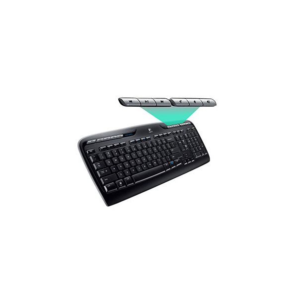 Logitech Wireless Combo MK330 toetsenbord Inclusief muis USB QWERTY US International Zwart (920-003989)