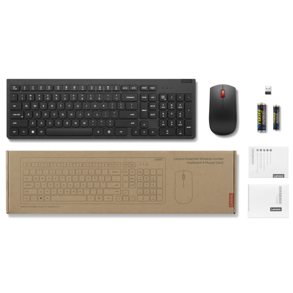 Lenovo Essential Wireless Keyboard en Mouse Combo Gen2 (4X30J32283)