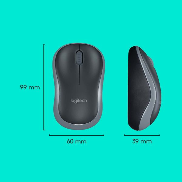 Logitech Wireless Combo MK270 toetsenbord Inclusief muis RF Draadloos QWERTY US International Zwart, Zilver (920-004508)