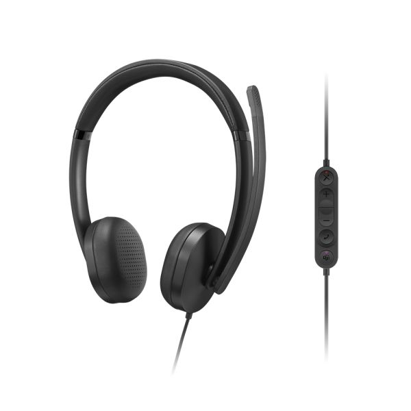 Lenovo VoIP Headset 5000 Bedraad Hoofdband Kantoor/callcenter USB Type-C Zwart (4XD1R88995)