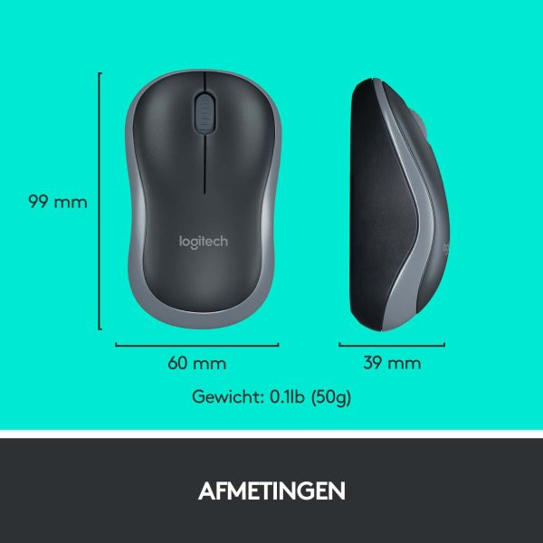 Logitech Wireless Combo MK270 toetsenbord Inclusief muis USB QWERTY Engels Zwart (920-004523)