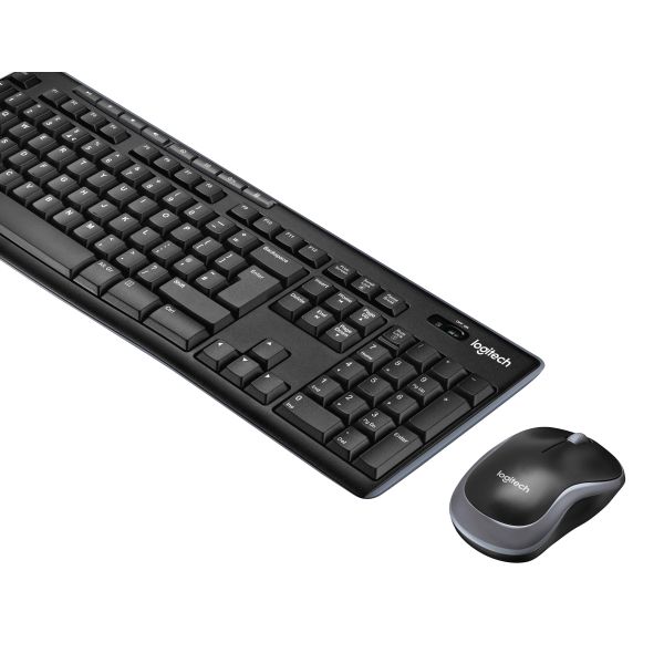 Logitech Wireless Combo MK270 toetsenbord Inclusief muis RF Draadloos QWERTY Scandinavisch Zwart (920-004535)