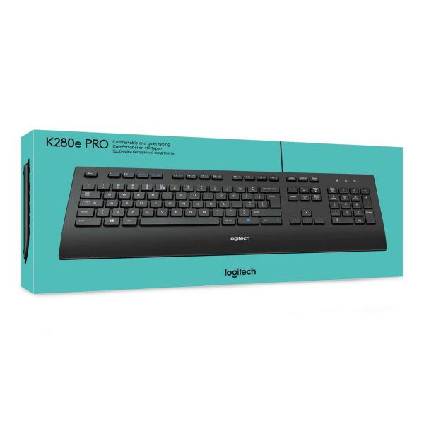 Logitech K280E Pro f/ Business toetsenbord USB QWERTY US International Zwart (920-005217)