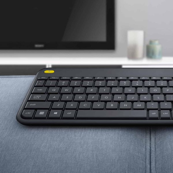 Logitech Wireless Touch Keyboard K400 Plus HTPC-toetsenbord voor tv's met pc-aansluiting (920-007131)