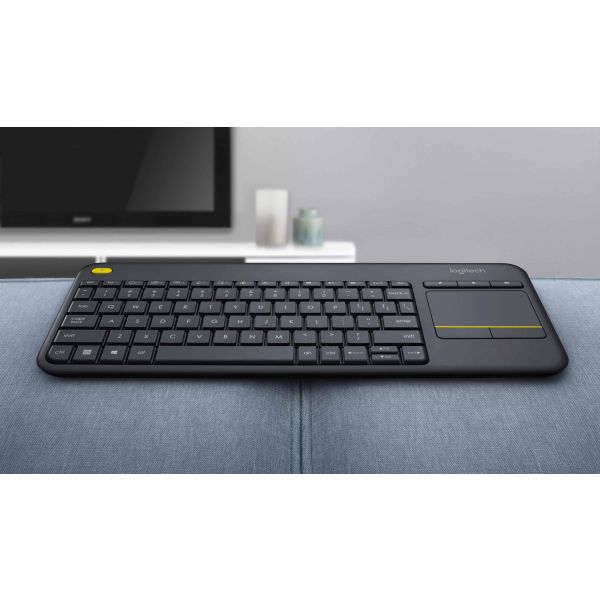 Logitech Wireless Touch Keyboard K400 Plus HTPC-toetsenbord voor tv's met pc-aansluiting (920-007131)