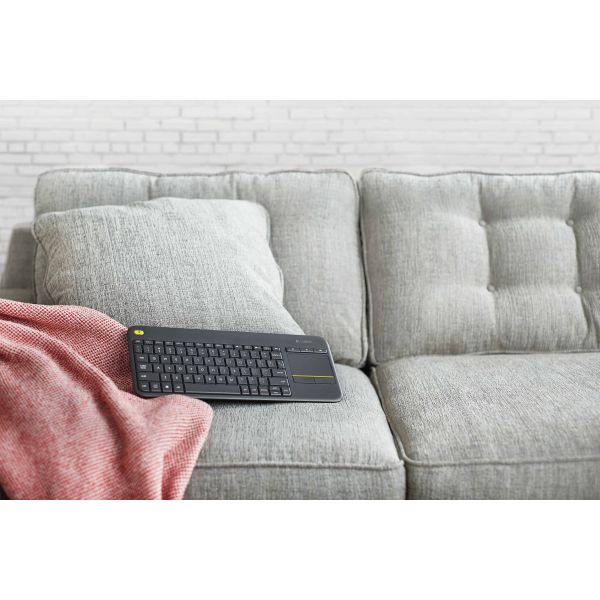 Logitech Wireless Touch Keyboard K400 Plus HTPC-toetsenbord voor tv's met pc-aansluiting (920-007131)