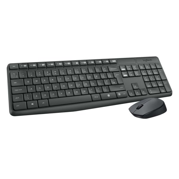 Logitech MK235 Wireless Keyboard and Mouse Combo Normaal formaat. Duurzaam. Eenvoudig. (920-007911)