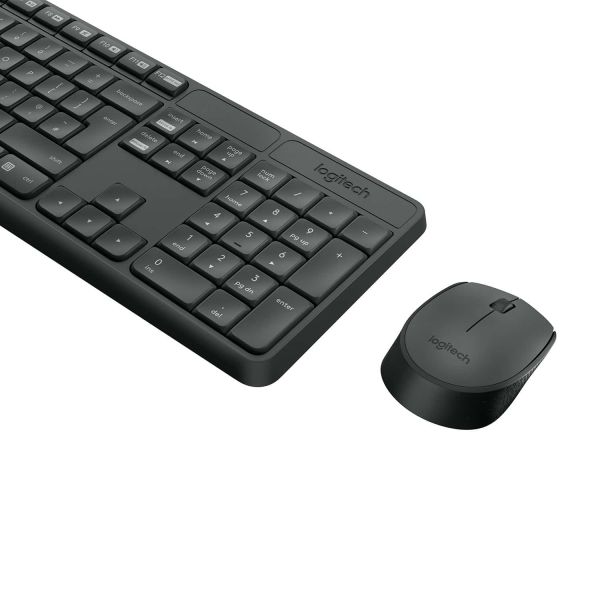 Logitech MK235 Wireless Keyboard and Mouse Combo Normaal formaat. Duurzaam. Eenvoudig. (920-007911)